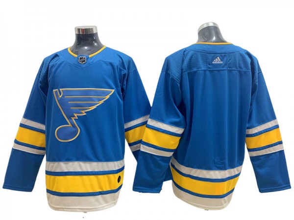 St. Louis Blues Blank Blue Alternate Jersey