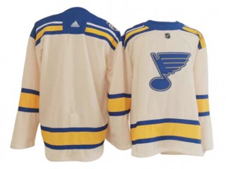 St. Louis Blues Blank Cream 2022 Winter Classic Jersey