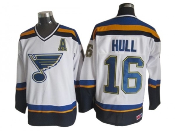 St. Louis Blues #16 Brett Hull 1998 Vintage CCM Jersey - Blue/White