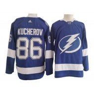 Tampa Bay Lightning #86 Nikita Kucherov Blue Home Jersey