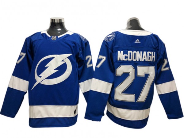 Tampa Bay Lightning #27 Ryan McDonagh Blue Home Jersey