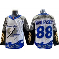 Tampa Bay Lightning #88 Andrei Vasilevskiy White Reverse Retro 2.0 Jersey