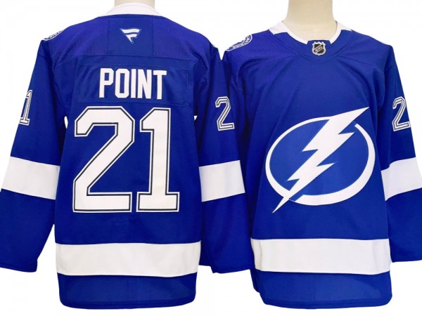 Tampa Bay Lightning #21 Brayden Point Blue Home 2024 Jersey