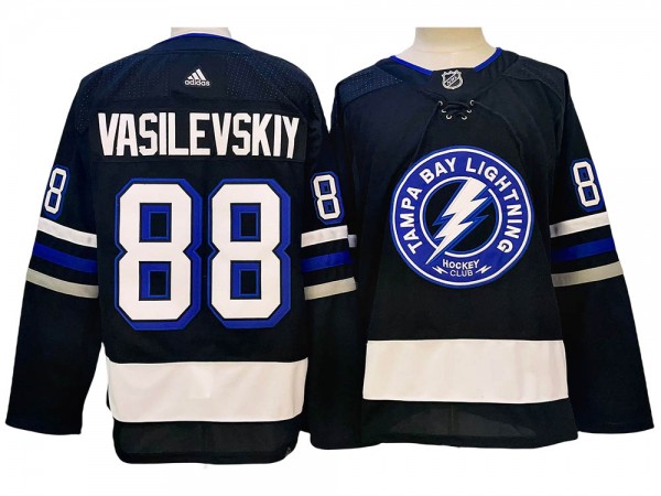 Tampa Bay Lightning #88 Andrei Vasilevskiy Black Alternate Jersey