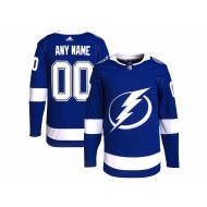 Custom Tampa Bay Lightning Blue Home Jersey