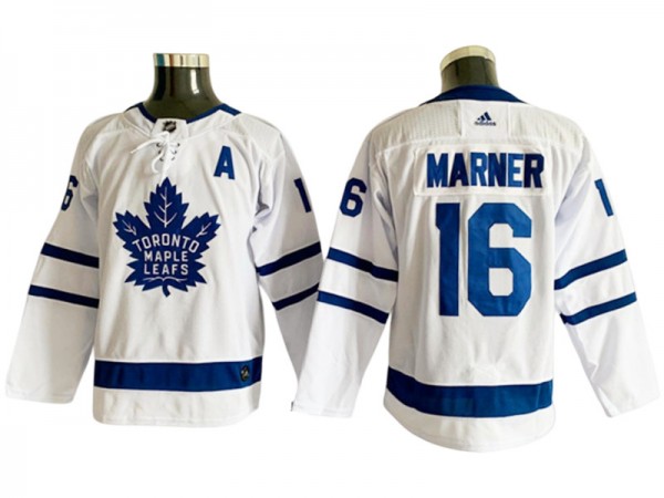 Toronto Maple Leafs #16 Mitchell Marner Away Jersey - White