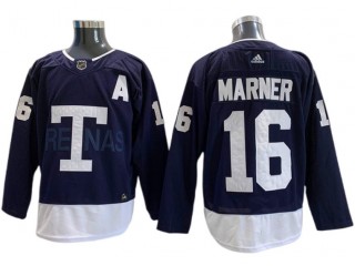 Toronto Maple Leafs #16 Mitchell Marner 2022 Heritage Classic Jersey - Navy