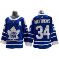 Toronto Maple Leafs #34 Auston Matthews Blue Reverse Retro 2.0 Jersey