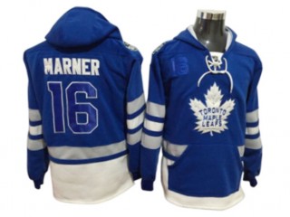 Toronto Maple Leafs #16 Mitchell Marner Hoodie - Blue/White