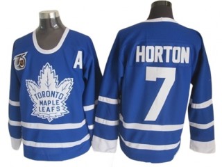 Toronto Maple Leafs #7 Tim Horton Blue 1991 Vintage 75TH CCM Jersey