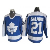 Toronto Maple Leafs #21 Borje Salming 1978 Vintage CCM Jersey - Blue/White