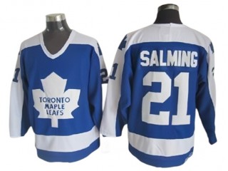 Toronto Maple Leafs #21 Borje Salming 1978 Vintage CCM Jersey - Blue/White