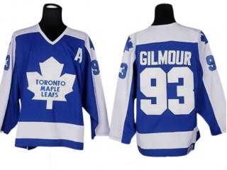 Toronto Maple Leafs #93 Doug Gilmour 1978 Vintage CCM Jersey - Blue/White