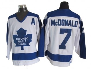 Toronto Maple Leafs #7 Lanny McDonald 1978 Vintage CCM Jersey - Blue/White