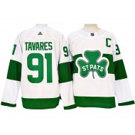 Toronto Maple Leafs #91 John Tavares St. Patricks Alternate Jersey - White