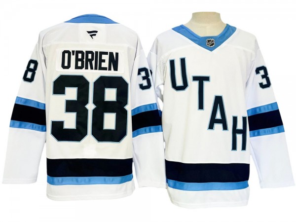 Utah Hockey Club #38 Liam O'Brien White 2024 Jersey