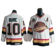 Vancouver Canucks #10 Pavel Bure 1994 Vintage CCM Jersey - White