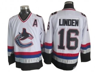 Vancouver Canucks #16 Trevor Linden 2005 Vintage CCM Jersey - Black/White