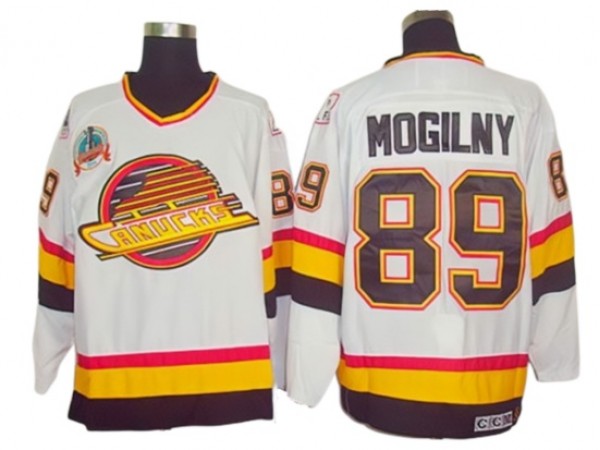 Vancouver Canucks #89 Alexander Mogilny 1994 Vintage CCM Jersey - Black/White