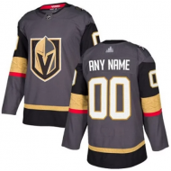 Custom Vegas Golden Knights Grey Home Jersey