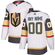 Custom Vegas Golden Knights White Away Jersey