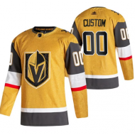 Custom Vegas Golden Knights Gold Alternate Jersey