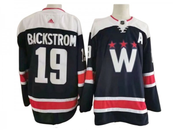 Washington Capitals #19 Nicklas Backstrom Navy Alternate Jersey