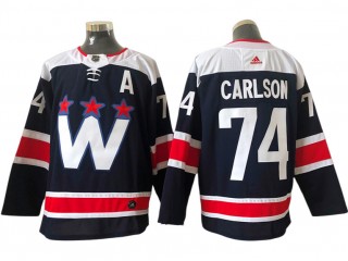 Washington Capitals #74 John Carlson Navy Alternate Jersey