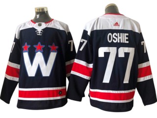 Washington Capitals #77 T.J. Oshie Navy Alternate Jersey