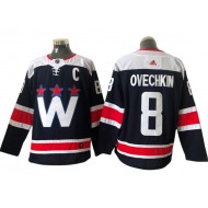 Washington Capitals #8 Alex Ovechkin Navy Alternate Jersey