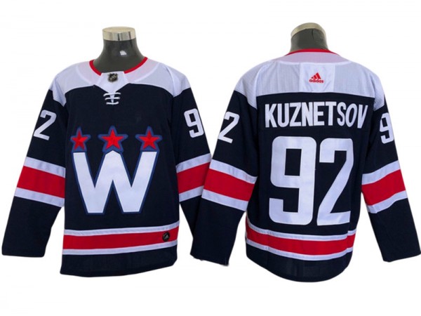 Washington Capitals #92 Evgeny Kuznetsov Navy Alternate Jersey