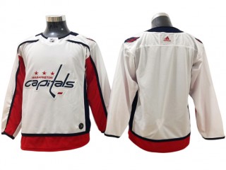 Washington Capitals Blank White Away Jersey