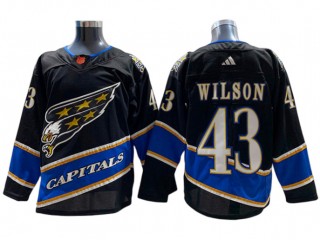 Washington Capitals #43 Tom Wilson Black 2022/23 Reverse Retro Jersey