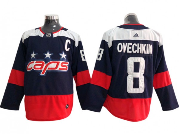 Washington Capitals #8 Alex Ovechkin Navy Stadium Series Jersey