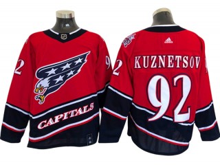 Washington Capitals #92 Evgeny Kuznetsov Red 2020/21 Reverse Retro Jersey