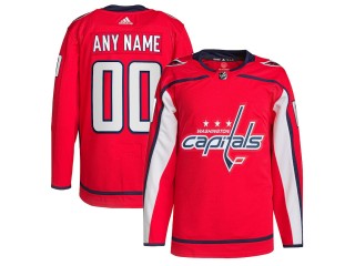 Custom Washington Capitals Red Home Jersey