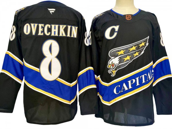 Washington Capitals #8 Alex Ovechkin Black 2024 Special Edition 2.0 Jersey