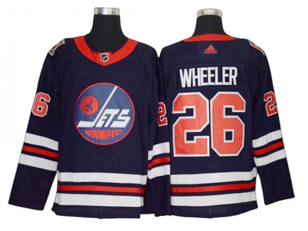 Winnipeg Jets #26 Blake Wheeler Navy Heritage Classic Jersey