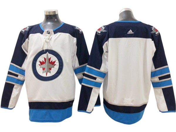 Winnipeg Jets Blank White Away Jersey