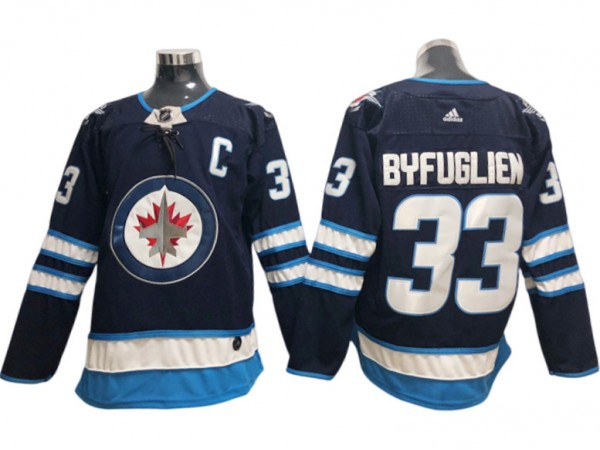 Winnipeg Jets #33 Dustin Byfuglien Navy Home Jersey