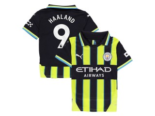 Manchester City #9 Erling Haaland 2024/25 Away Jersey - Navy