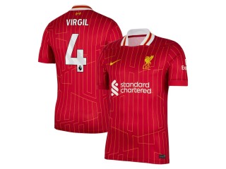 Liverpool #4 Virgil van Dijk 2024/25 Home Jersey - Red