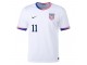 US National Team #11 BRENDEN AARONSON 2024 Home Jersey - White