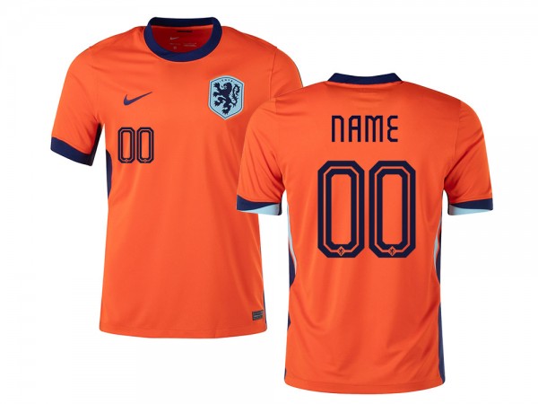 Netherlands National Team 2024 Home Custom Jersey - Orange