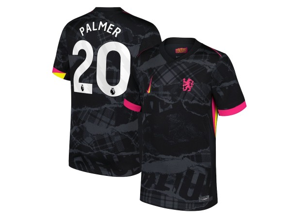 Chelsea #20 Cole Palmer 2024/25 Third Jersey - Black