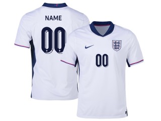 Custom England 24/25 White Home Jersey