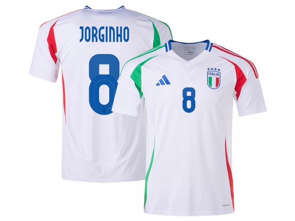 Italy #8 JORGINHO 2024 Away Jersey - White