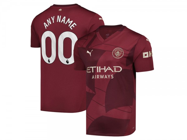 Manchester City 2024/25 Third Custom Jersey - Burgundy