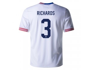 US National Team #3 CHRIS RICHARDS 2024 Home Jersey - White