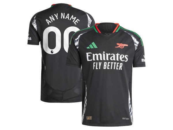 Arsenal 2024/25 Away Custom Jersey - Black